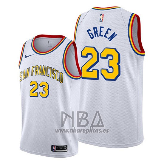 Camiseta Golden State Warriors Draymond Green NO 23 Classic Edition 2019-20 Blanco
